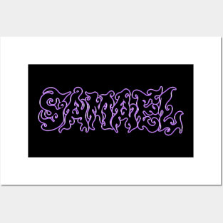 Samael - Streetwear Chrome Logo Posters and Art